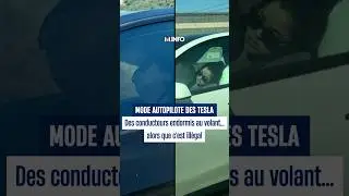 Conduite autonome des Tesla : ils sont endormis sur la route