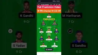 NRK Vs SS Dream11 Grand League Team Prediction today #dream11 #ipl #shorts #viral #tnpl #tnpl2023