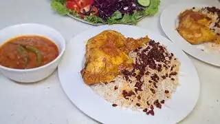 Zereshk polo ba morgh majlesi | Traditional Iranian recipe 