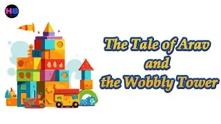 The Tale of Arav and the Wobbly Tower  - Hublu kids short stories