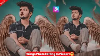 PicsArt Wings Photo Editing Tutorial in Picsart Step by Step in Hindi - Killer Editing