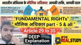 Article 29&ndash;35 Explained |Cultural & Minority Rights in India.Fundamental rights Power of Parliament