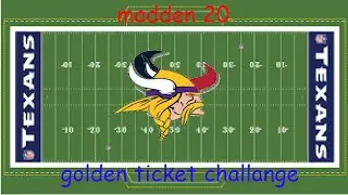 Madden 20 golden ticket challenge