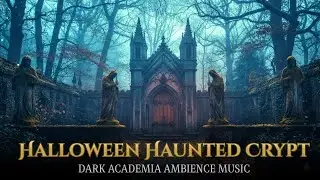🎃 Halloween Haunted Crypt | Spooky Music & Melancholic Piano | Dark Academia Ambience Music