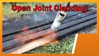 Open joint cladding, Benjamin Obdyke Invisiwrap SA, and Shou Sugi Ban.