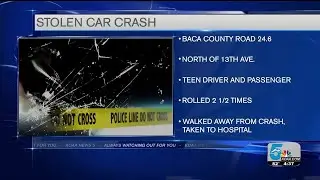 Teens walk away from rollover crash in Baca County