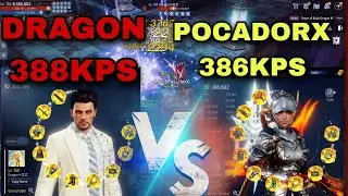Mir4 DRAGON 388KPS VS POCADORX 386KPS  EASY BURST DRAGON? #mir4 #mir4global @Mir4update #mir4global