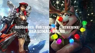 Vainglory: NEW Winter War Catherine + Gift Wrapped Fortress Special Edition Skins WITH IN GAME MODEL