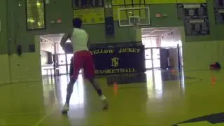 Tyler Rubin University of Maine Guard Training with Greek Euro Pro Terrel Castle