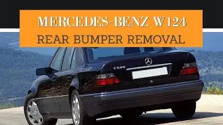Mercedes Benz W124 &mdash; как снять задний бампер на седане