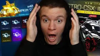 *INSANE* GOLDEN PUMPKIN '22 CRATE OPENING IN ROCKET LEAGUE!