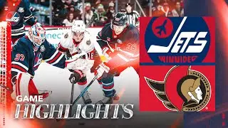 Winnipeg Jets vs. Ottawa Senators - Game Highlights