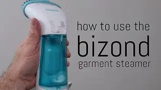How to use the BIZOND Clothing Steamer with pump (no drips!) - review