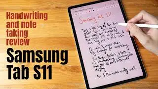 Обзор функций создания заметок и рукописного ввода на Samsung Tab S11.