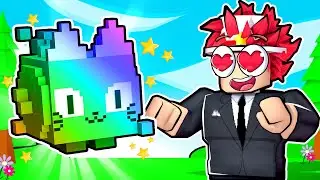 Trading my RAINBOW Huge Pixel Cat in Pet Simulator X!