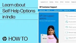 Self Help Options Available on the HP Care Support Site for India | HP
