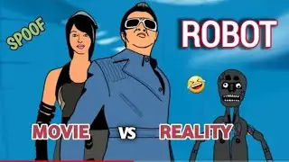 ROBOT movie vs reality 🤣 | enthiran movie spoof  | rajinikanth | funny video | Babu_desi