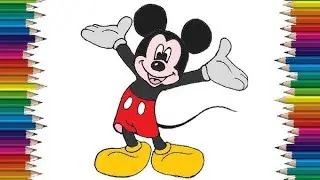 How To Draw Mickey Mouse Easy Step by Step||Cute Little Mickey Mouse Drawing For Kids and Toddlers