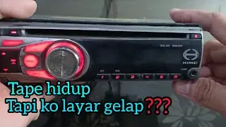 Memperbaiki tape mobil jvc hidup tapi layar mati
