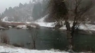 Provo River Canyon, Utah Snowfall in Slow motion BLOG