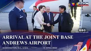 Arrival at Joint Base Andrews Airport