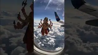 Ganesha Walking in Sky🙏🕉️Captured fromplane#ganesha #lordganesha #vinayaka #ganapatibapa #jaiganesh
