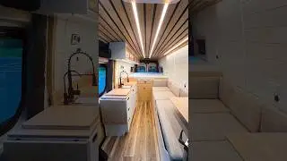 Custom Campervan Tour - Beautiful Slat Ceiling!