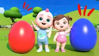 Surprise Eggs Kids Songs | Explores Colorful Surprise Eggs | JoJo Nursery Rhymes & Baby Songs