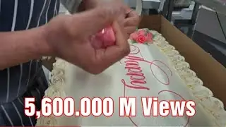 Writing on the cake!