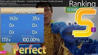 Osu! | Cookie-Butter-Choco-Cookie [Insane] | 100.00% - 280pp - DT