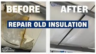 Metal Building Insulation Repair System - Just Like NEW!