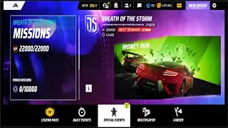 Asphalt 9 special Event Breath Of The Strom 1 Money Run promo
