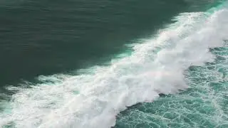 large ocean wave breaking   Stock Video Footage