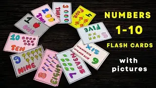 Numbers Flashcards | How to Make Flash card  | FlashCards | TLM