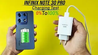 Infinix note 30 pro Charging Test ⚡68W Fast | How much time required 0% To 100%