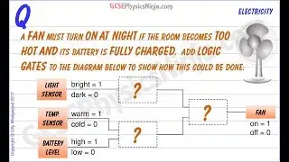 Logic Gate Design Problem - Electronics - GCSE Physics