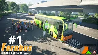 Fernbus Coach Simulator + Thrustmaster T150 - Chaliye Shuru Karte Hain #1 | Fernbus Simulator Hindi