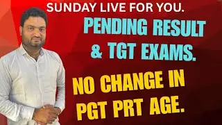 #Dsssb #PRT #TGT #PGT Age Relaxation| PRT TGT PGT Exams| Pending Results| Shikshak Guide|Zakir Abbas