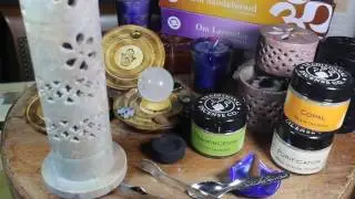 2016 09 17 Various types of incense including cone, stick and resin
