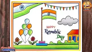 26 January Republic Day Drawing Easy for Beginners | Step by Step