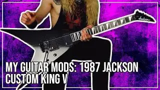 My Guitar Mods - Jackson King V CUSTOM from 1987