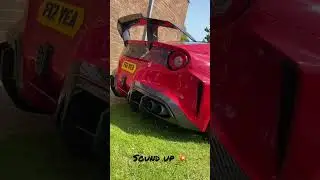 SOUND OF THIS FERRARI F12 💥 #ferrari #carsounds #soundup #detailing #waxandaway #carcare #supercar