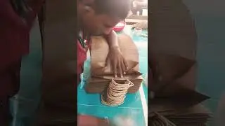 paper Carry bag handle pasting 🛍️👈