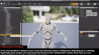 UE4 Merging Ultimate Hit Reaction Component w/ ARPG Combat Template tutorial 2: LimbDismemberment
