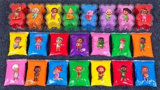 Rainbows Bear Toys 🌈 Looking Cocomelon with Rainbow SLIME Colorful! Satisfying, ASMR