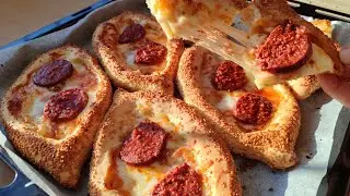 FIRINDAN ÇIKMASIYLA BİTMESİ BİR OLAN ŞAHANE SİMİT PİZZA🍕 ✅