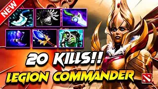 Dota 2 LEGION COMMANDER Gameplay | (x20 Kills) Legion Commander DOTA 2 Carry Build Pro Gameplay 7.40