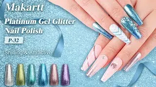 Glitter Nails Tutorials | Platinum Nails - MAKARTT