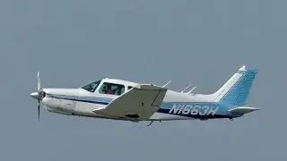 Piper PA28R-201 Arrow Practicing on a Windy Day