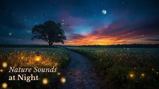Night Crickets Sounds 🌙 | Relaxing Nature Sounds for Sleep & Relaxation (1 Hour)